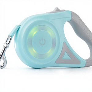 Laisse Rétractable Personnalisée pour Animaux de Compagnie, Luxe et Tendance, avec Lumières LED et Rubans, en Alliage, Nylon et ABS, pour Chiens, Vente en Gros, Nouveauté d'Usine - Product Image 2