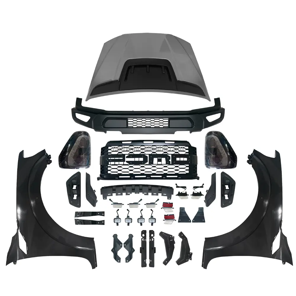 New arrival Auto body kit 2012-2021 Ranger accessories T6 T7 T8 car bumpers for Ford Ranger upgrade F150 Raptor bodykit