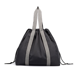 Custom 100 % Polyester <b>Gym</b> Large Tote <b>Bag</b> Drawstring Backpack - Product Image 1