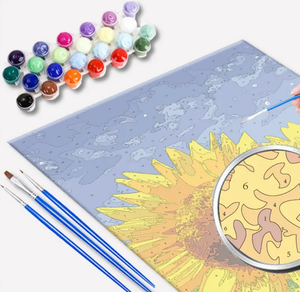 Bộ tranh tô màu theo số phong cảnh, tranh tự làm, tranh sơn dầu, tranh tô màu theo số dành cho trẻ em và người lớn để trang trí nhà cửa - Product Image 3