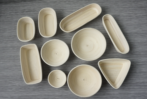 Pão Massa Reprovando Rising Rattan Basket <span class=keywords><strong>Liner</strong></span> para <span class=keywords><strong>Baking</strong></span> Bread Making Handmade Round Rattan Bread Reofing Basket Set - Product Image 6