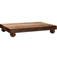 Plateau à savon de cuisine Support de table de comptoir de salle de bain Décor de plante Bougie Vases Affichage Piédestal en bois personnalisé