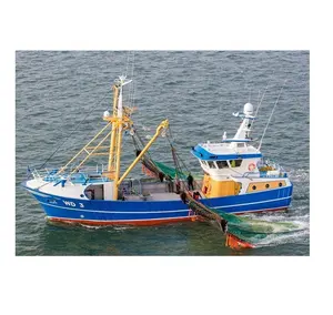 Grandsea Barco de pesca comercial com cabo de arrasto 32m, barco de aço lateral, barco de arrasto para peixes úmidos, à venda