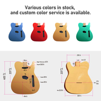 Factory Direct ST Electric Guitar DIY Kit Customizable Semi-Finished Basswood Guitar with Base Coat Paint for Sale