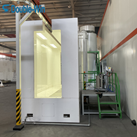 Cabines de peinture en poudre automatiques télécommandées à utilisation facile pour la peinture des composants d'ascenseurs