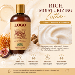Intensive Hydration Hair <b>Shampoo</b> Bulk Supply <b>with</b> Honey and Mafura Oil for Hair Damage Repair and Shine - Product Image 4