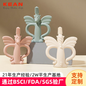 Jouet de dentition licorne en silicone souple pour bébé, forme d'animal 3D, pour 0 à 24 mois, unisexe - Product Image 3