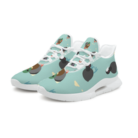 Sepatu Sneakers Pria Ukuran Besar Custom Motif Bebek Mallard Kartun, Sepatu Atletik Berbahan Mesh Bernapas dengan Sol Blade, Sepatu Kasual untuk Berjalan