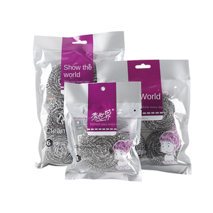 Lớn Thép Không Gỉ Chảo Làm Sạch Bàn Chải Nhà Máy Trực Tiếp Dây Thép Bóng Cho Hộ Gia Đình Nhà Bếp Sử Dụng Cao Cấp Làm Sạch Bàn Chải - Product Image 1