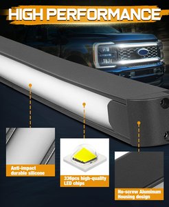 12V Universal Blanco Ámbar Color Rejilla Insertar Led Light Bars 2017 <span class=keywords><strong>F250</strong></span> Super Duty