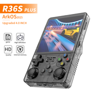 R36s Plus Console de jeu d'arcade à main 2025 TV classique Portable R36S Console de jeu rétro R36s 128GB/64GB