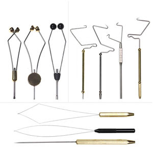 フライタイイング ツール ロータリー フライタイイングバイス ステンレススチール製 ウィップフィニッシャー ボビンホルダー ニンフ ミッジ ストリーマー向け - Product Image 1