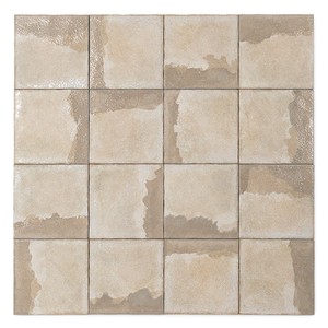 Piastrella Decorativa Beige Volterra 20 X 20 Cm Opaca con Dettagli Lucidi Bordi Irregolari - Product Image 2
