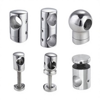 Accessoires de rampe d'escalier en acier inoxydable de haute qualité sur mesure pour hôtels, support de tube au design contemporain, antirouille
