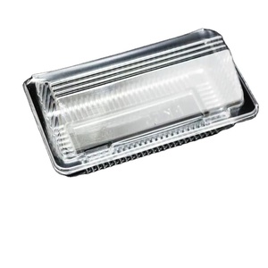 Disposable PP Plastic Tray Fruit and Vegetable Packaging Box Disposable Transparent Cake Box Cheese Box Spot