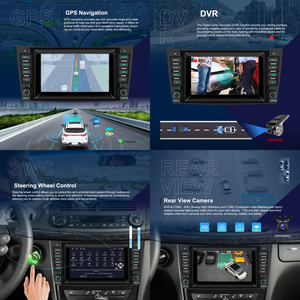 Podofo pour <span class=keywords><strong>Mercedes</strong></span>-Benz Classe E W211 Classe <span class=keywords><strong>CLS</strong></span> <span class=keywords><strong>W219</strong></span> Autoradio Android 7'' pour voiture 2+64 CarPlay/Android Auto sans fil GPS/WiFi - Product Image 3