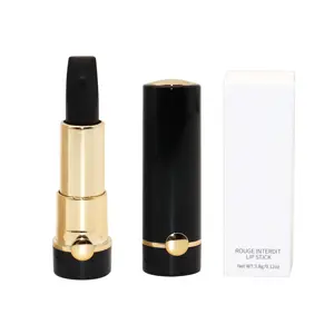 Elegant Black lipstick tricolor 3 sides lipstick makeup 3-color lip stick 3in1 popular colors matte lipstick