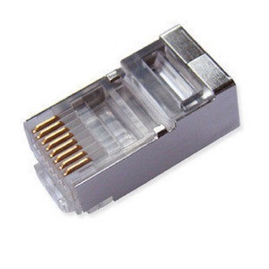 <b>Rj45</b> Shielded Metal Housing Connector 8 Pin Zinc Alloy Plug In For Network <b>Cable</b> - Product Image 4