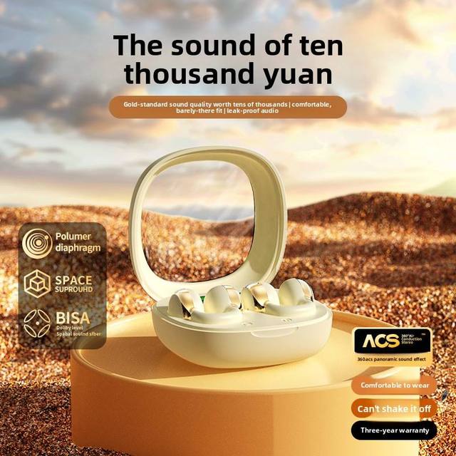 X31 JL Open Ear Clip Wireless Earbuds Digital Display for 5.4 IPX5 Waterproof Panoramic Sound Noise Reduction Long Battery