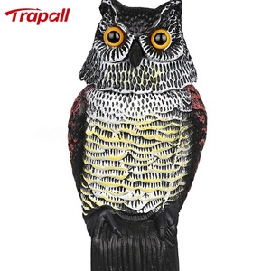 Ahuyentador de Aves Ecológico para Jardín, con Forma de Búho o Águila, para Pared Exterior, con Cabeza Móvil - Product Image 1