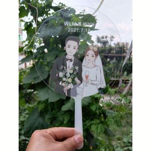 Abanicos de Mano Redondos Personalizados al por Mayor para Bodas, Impresos a Todo Color para el Verano - Product Image 6