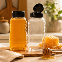 Bouteille distributrice inversée en plastique de qualité alimentaire pour ketchup, sauce, miel, sirop, confiture – Vente en gros