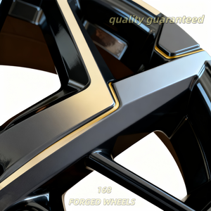 168 Ruedas de Carreras Personalizadas Forjadas de 16-24 Pulgadas con Acabado Negro, Aleación de Aluminio 6061-T6, para Autos de Pasajeros <span class=keywords><strong>Agera</strong></span> <span class=keywords><strong>Regera</strong></span> - Product Image 4