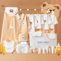 Nouveau-né vêtements ensemble 100% coton bio 0-3 mois infantile costume vêtements garçon fille hiver barboteuses Layette bébé douche cadeau