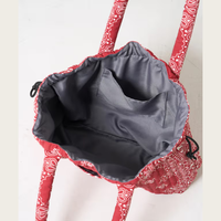 Sac fourre-tout matelassé à cordon de serrage motif Paisley, grande capacité, sac à bandoulière matelassé pour femme, sac de shopping réutilisable style bohème