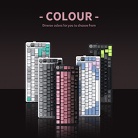 NOUVEAU Clavier mécanique de jeu filaire 81 touches 2.4G BT Clavier mécanique sans fil rgb pour PC Gamer