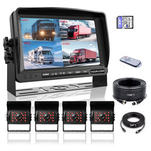 Système de surveillance 4 canaux pour camion avec caméra anti-buée à chauffage automatique 1080P AHD, kit de vision arrière étanche IP68 avec DVR pour la sécurité de la flotte - Product Image 1