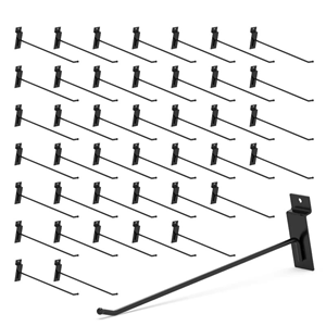 OEM 6" Heavy Duty Slatwall Hooks-30Lbs Capacity-Iron Black Slatwall <b>Storage</b>-152*25.4*82mm-Vietnam Factory - Product Image 5