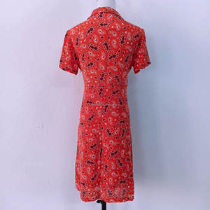 Abito da tè personalizzato con stampa Paisley per donna, abiti casual da donna - Product Image 4