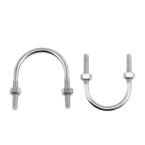 Eight Directions Stainless Steel U-Bolt Clamp M6 M8 M10 M12 M16 M20 Pipe Fixing Fittings Grade B Level 5.8 Construction Industry - Product Image 1