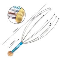 Poulpe 12 doigts Tingler griffe masseur tête grattoir tête Relax masseur araignée pour le soulagement du Stress profond et la Stimulation des cheveux