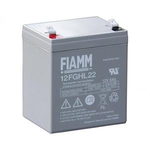 แบตเตอรี่ตะกั่วกรดแบบชาร์จได้ Fiamm 12Fghl22 12V 5Ah สำหรับใช้งานสำรอง - Product Image 1