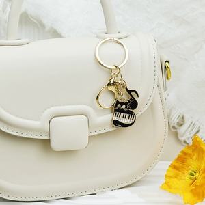 Llavero colgante de aleación con diseño de gato y nota musical de piano, estilo literario, para bolso - Product Image 3