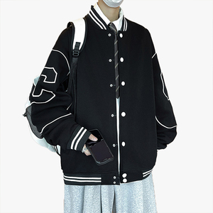 Teen New Style Student Baseball Jacket Coat Men Autumn Winter <b>Cardigan</b> Fleece Thickened Jacket Sport Top Coat - Product Image 3