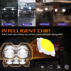 <span class=keywords><strong>Logo</strong></span> personnalisé F5 170W, projecteur laser bi-LED haute puissance de 3 pouces avec 2 ventilateurs, 6500K, étanche IP68, pour la mise à niveau des phares de voiture - Product Image 5