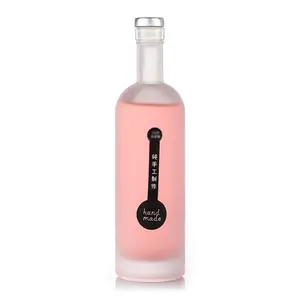 도매 250ml 330ml 투명 유리 음료 병 빈 유리 맥주 병 고급 소다 과일 주스 병.