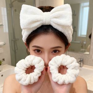 थोक महिलाओं को धोने का फेस स्पा हेडबैंड लोचदार मेकअप सॉफ्ट प्लग हेयरबैंड रंगीन बाल बैंड - Product Image 1