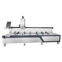 Máquina de Perforación y Fresado CNC de Doble Cabezal WEIKE CNC WSZ2-CNC-3000 para el Procesamiento de Ventanas, Puertas y Muros Cortina de Aluminio