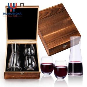 Luxury Custom Logo <b>Crystal</b> Wine Decanter Gift Set with 2 Stemless <b>Glasses</b> for Hotel Bar Restaurant Wholesale - Product Image 1