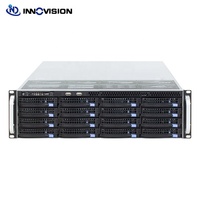 Fabrikverkauf Rack 3U 16-Bay 650mm NAS-Speicherserver-Gehäuse Unterstützt ETX-Board Redundantes Netzteil