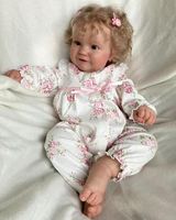 Muñeca de bebé Reborn NPK de 60CM para niño, Maddie de tacto suave Real con pelo rubio rotado, muñeca hecha a mano de alta calidad
