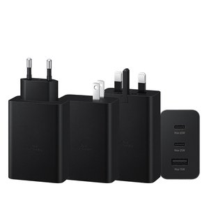 Chargeur rapide <span class=keywords><strong>65W</strong></span> 3 ports 2C1A PD3.0 SFC2.0 AFC, <span class=keywords><strong>adaptateur</strong></span> mural simple <span class=keywords><strong>65W</strong></span>/25W/15W pour Samsung iPhone Ordinateur portable - Product Image 1