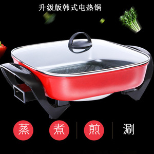 หม้อไฟฟ้าทรงสี่เหลี่ยม 1.9 กก. พร้อมฝาแก้ว สำหรับทำอาหารในครัวเรือน - Product Image 5