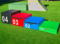 Equipo de Entrenamiento Físico para Niños, Juego de Cajas Pliométricas Suaves para Educación Temprana y Gimnasio