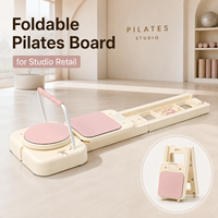 Planche de Pilates pliable Studio Supply avec rail coulissant stable, planche d'exercice Pilates pour les cours de Pilates en boutique