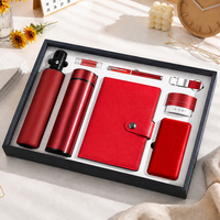 Ensemble de papeterie de luxe en cuir PU A5 fait main avec logo personnalisé, ensemble de stylos, fournitures de bureau, cadeau promotionnel d'entreprise